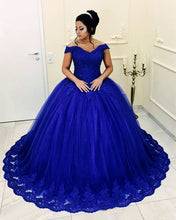 Load image into Gallery viewer, Royal Blue Quinceanera Dresses
