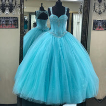 Load image into Gallery viewer, Ice Blue Quinceanera Dress
