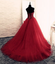 Load image into Gallery viewer, Bling Bling Sequins Beaded Strapless Wedding Dresses Ball Gowns
