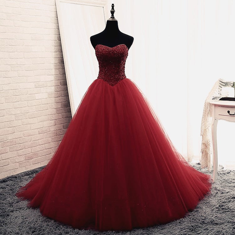 Bling Bling Sequins Beaded Strapless Wedding Dresses Ball Gowns-alinanova