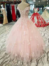 Load image into Gallery viewer, Elegant-Quiceanera-Dresses-Pink-Ball-Gowns-For-Sweet-16
