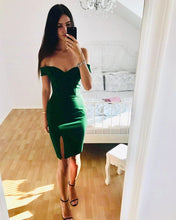 Load image into Gallery viewer, Green Bodycon Homecoming Dresses 2019
