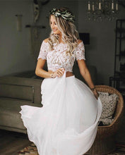 Load image into Gallery viewer, Boho Wedding Dress Two Piece
