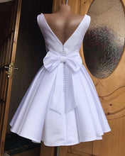 Load image into Gallery viewer, Bow Back Homecoming Dresses Cute
