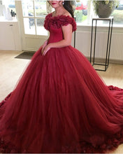 Load image into Gallery viewer, Burgundy Wedding Gowns 2020
