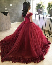 Load image into Gallery viewer, Wine Red Wedding Dress 2020
