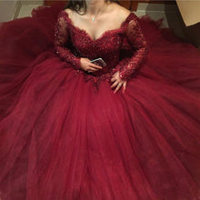 Load image into Gallery viewer, Long Sleeves Prom dress Gown
