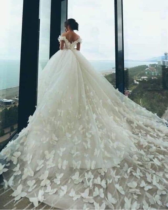 Ball Gown Butterfly Wedding Dresses 2022 – alinanova