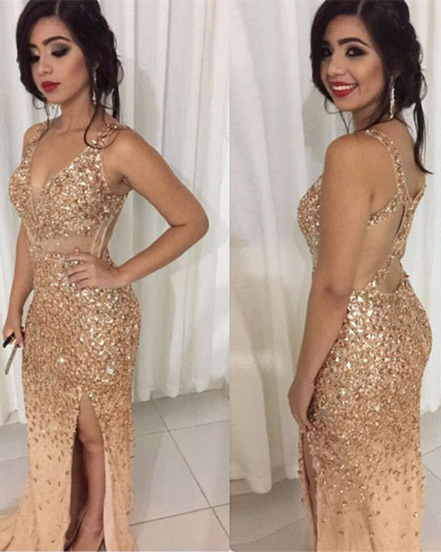 sachin and babi light blue dress Off the Shoulder Mermaid Champagne Satin Long Prom Dress with High Sli –  abcprom