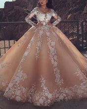 Load image into Gallery viewer, Champagne Wedding Dress

