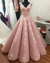 Load image into Gallery viewer, Light Pink Wedding Gowns For Bride
