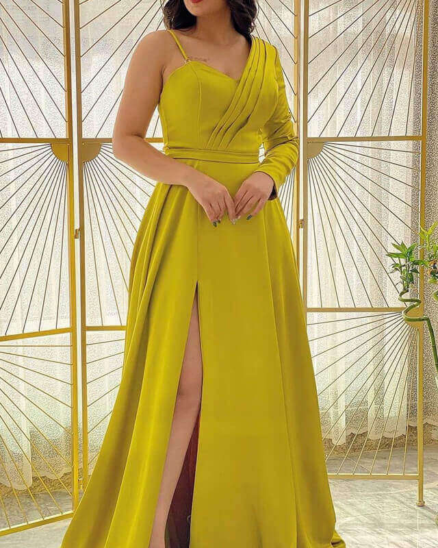 Chartreuse Yellow Prom Dresses