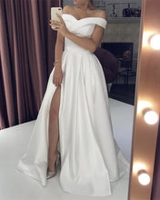Load image into Gallery viewer, Cheap Satin Wedding Dress
