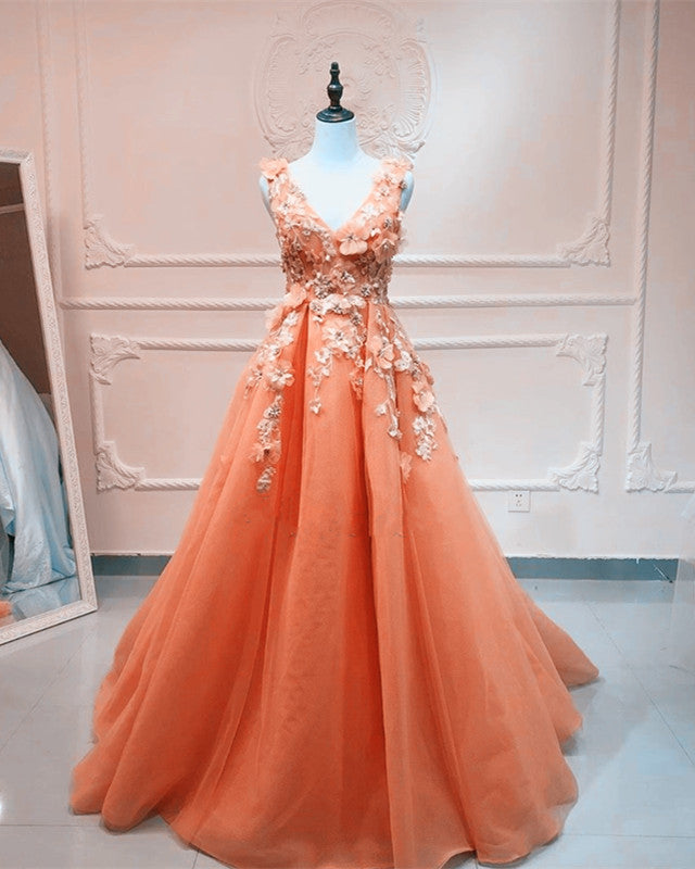 open lace back dress Jovani 26131 Size 8 Orange Fuchsia Sequin One Shoulder Prom Dress Slit Formal Pageant Gown Floral Gown