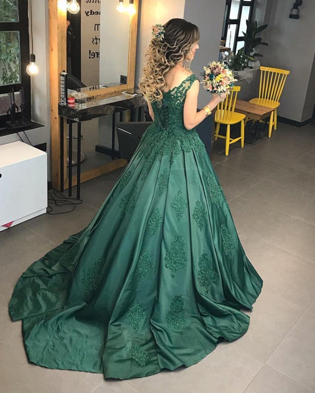 green goddess dressing tiktok recipe Dark Green Lace Appliques Spaghetti Straps Long Satin Ball Gowns Weddi –  alinanova