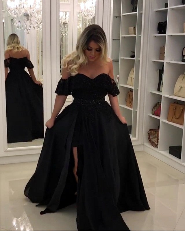 Black Lace Prom Dresses