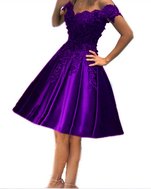 Purple Homecoming Dresses 2019 Elegant