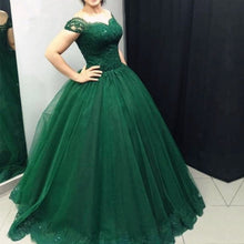 Load image into Gallery viewer, Elegant Lace Appliques Tulle Ball Gown Wedding Dresses Off Shoulder-alinanova
