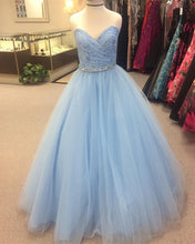 Load image into Gallery viewer, Baby Blue Puffy Quinceanera Dresses
