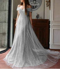Load image into Gallery viewer, Elegant Mermaid Tulle Applique Off The Shoulder Dresses
