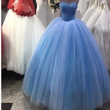 Load image into Gallery viewer, Sequins Beaded Tulle Quinceanera Dresses Ball Gown
