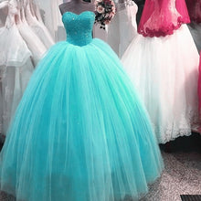 Load image into Gallery viewer, Elegant Sequins Beaded Tulle Quinceanera Dresses Ball Gowns 2017-alinanova
