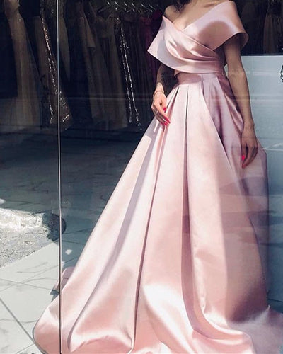 Long Pink Prom Dresses 2020
