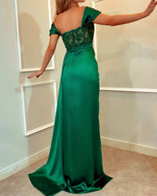 Load image into Gallery viewer, Mermaid Green Corset Formal Dress
