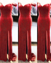 Load image into Gallery viewer, English Rose Mermaid Velvet Dress
