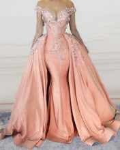 Load image into Gallery viewer, Peach Mermaid Prom Dresses
