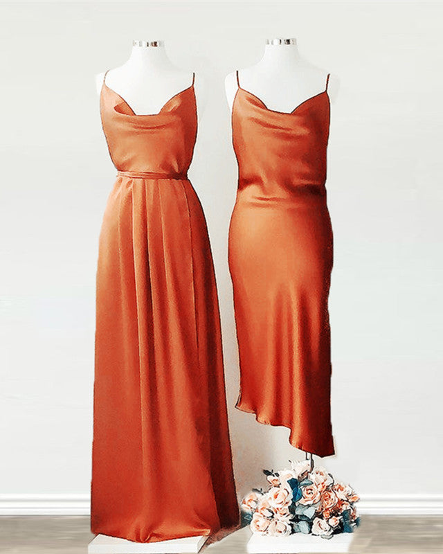 Boho Bridesmaid Dresses Burnt Orange