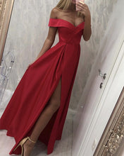 Load image into Gallery viewer, Red Bridesmaid Dresses Satin
