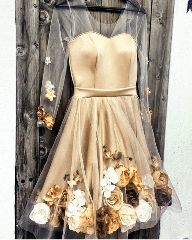 Floral Flowers Homecoming Dresses For 8th Grade Prom alinanova Floral Flowers Homecoming Dresses For 8th Grade Prom alinanova