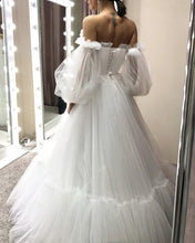 Load image into Gallery viewer, Tulle Wedding Dress Bohemian
