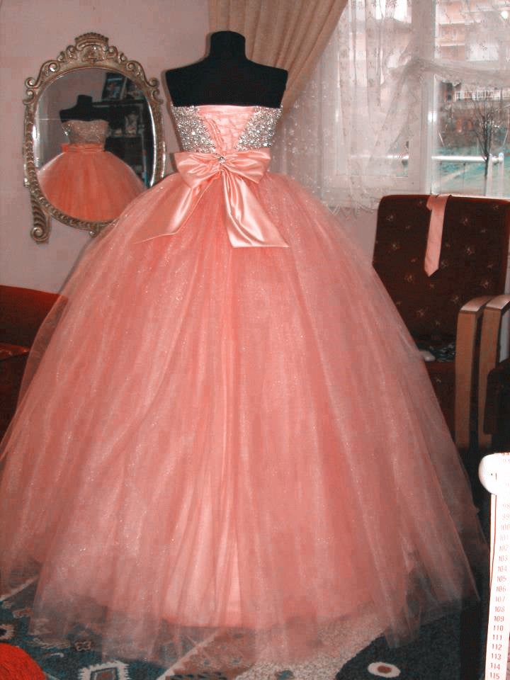strapless open back dress Fully Beading Sweetheart Bow Back Quinceanera Dresses Ball Gowns
