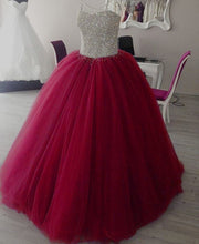 Load image into Gallery viewer, Fully Crystal Beaded Sweetheart Ball Gowns Dresses
