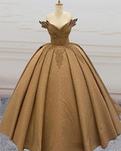 Load image into Gallery viewer, Glitter Ball Gown Off The Shoulder Quinceanera Dresses
