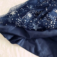 Load image into Gallery viewer, Glitter Stars Sequins Beaded Short Navy Blue Homecoming Party Dresses

