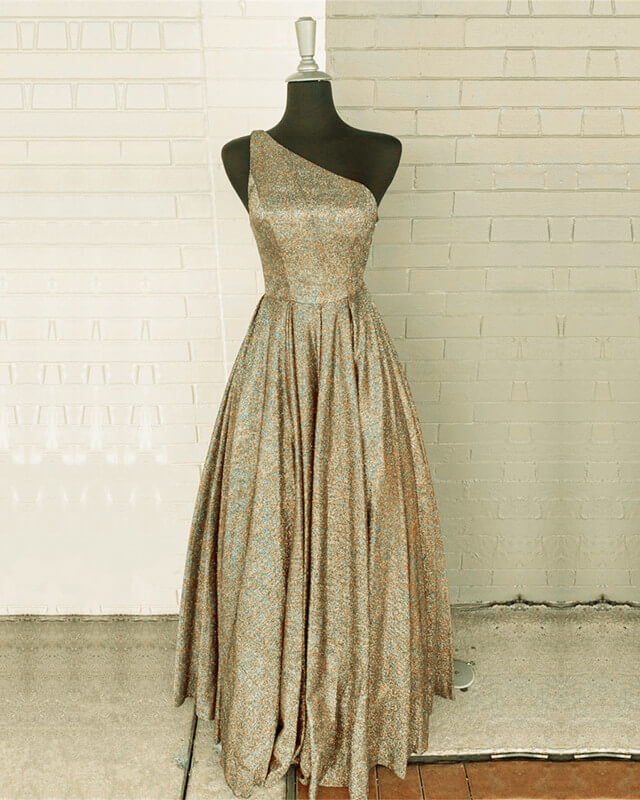 Ball Gown One Shoulder Sparkly Dresses
