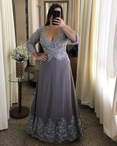 Gray Mother Dresses
