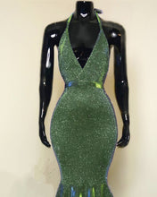 Load image into Gallery viewer, Green Metallic Prom Mermaid Dresses
