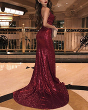 Load image into Gallery viewer, Sequin Prom Dress Open Back
