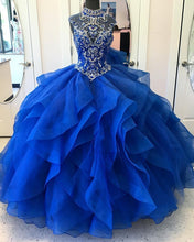 Load image into Gallery viewer, Royal Blue Quinceanera Dresses Ruffles Ball Gowns
