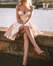 Load image into Gallery viewer, Pink Sweetheart Homecoming Dresses
