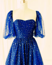 Load image into Gallery viewer, Blue Starry Dress Mini Dress

