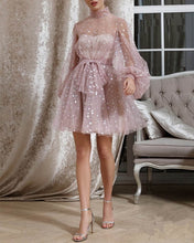 Load image into Gallery viewer, Long Sleeve Pink Hearty Dress
