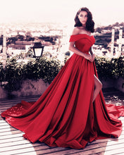Load image into Gallery viewer, Red-Prom-Dress
