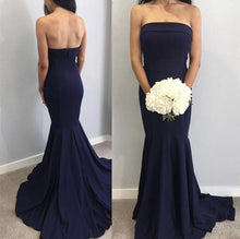 Load image into Gallery viewer, affordable-bridesmaid-dresses-mermaid-strapless-evening-gowns
