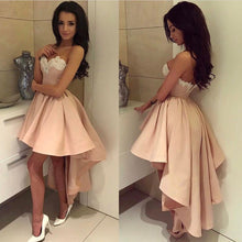 Load image into Gallery viewer, Gorgeous Lace Embroidery Sweetheart A Line High Low Prom Dresses
