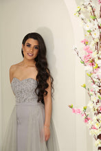 Load image into Gallery viewer, Gray-Dress-Evening
